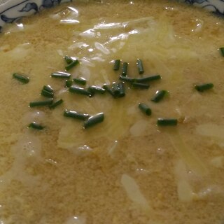 キャベツの味噌チーズ雑炊